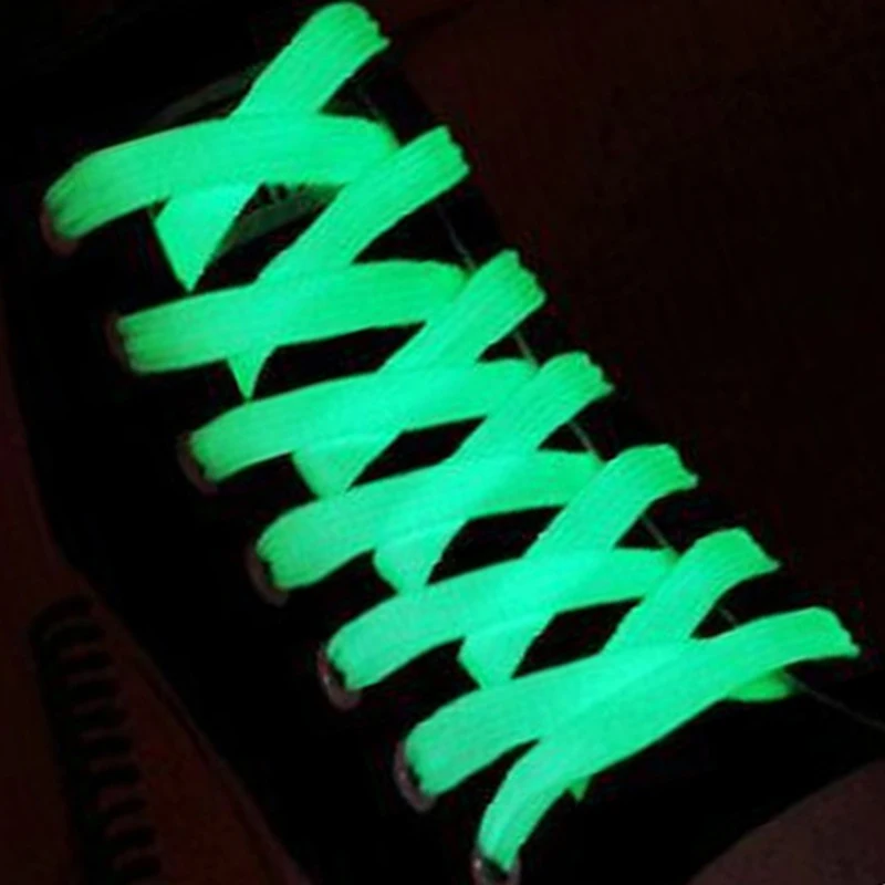 1PairLuminousShoelacesGlowInTheDarkFluorescentShoelaceGlowing