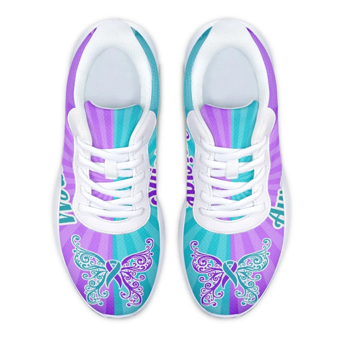 Sneakers for Women Autumn Winter SUICIDE PREVENTION Designer Comfort Breathable Ladies Running Shoes Flat Sport Outdoor Training