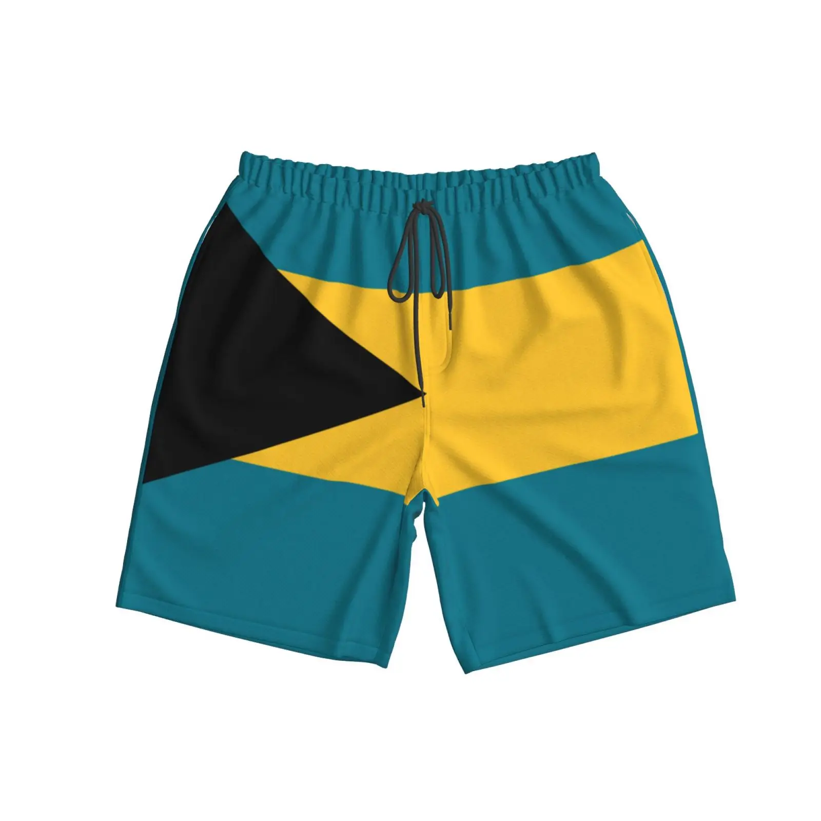 Men's Bahamas Flag Beach Pants Shorts Surfing M-2XL Polyester Swimwear Running 4