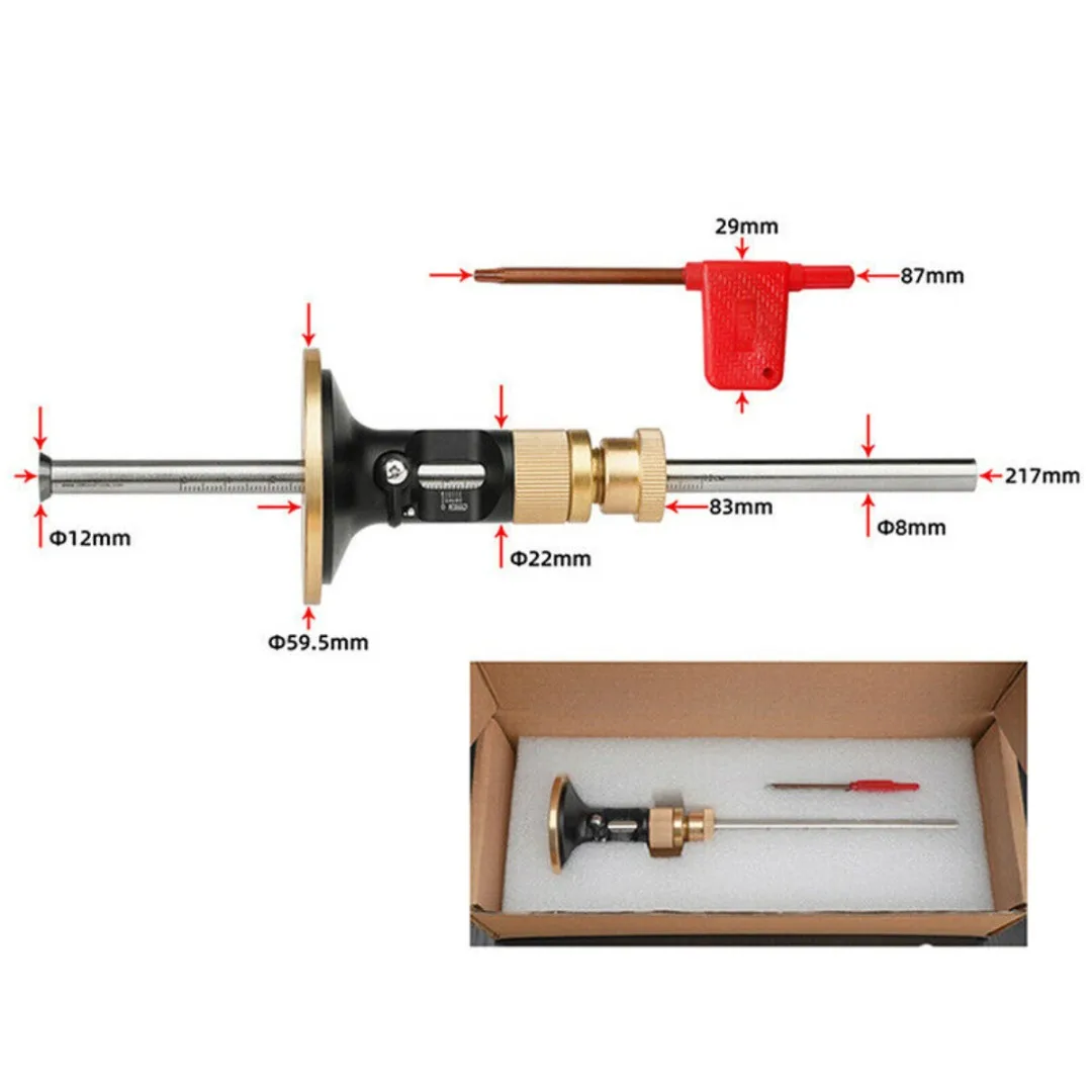 Woodworking European Style Scriber Wheel Marking Gauge High Precision Solid Metal Bar Wood Marking Scriber Drawing Tool