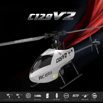 C129 V2 RC Helicopter 6 Channel Remote Controller Helicopter Charging Toy Drone Model UAV Outdoor Aircraft RC Toy 1