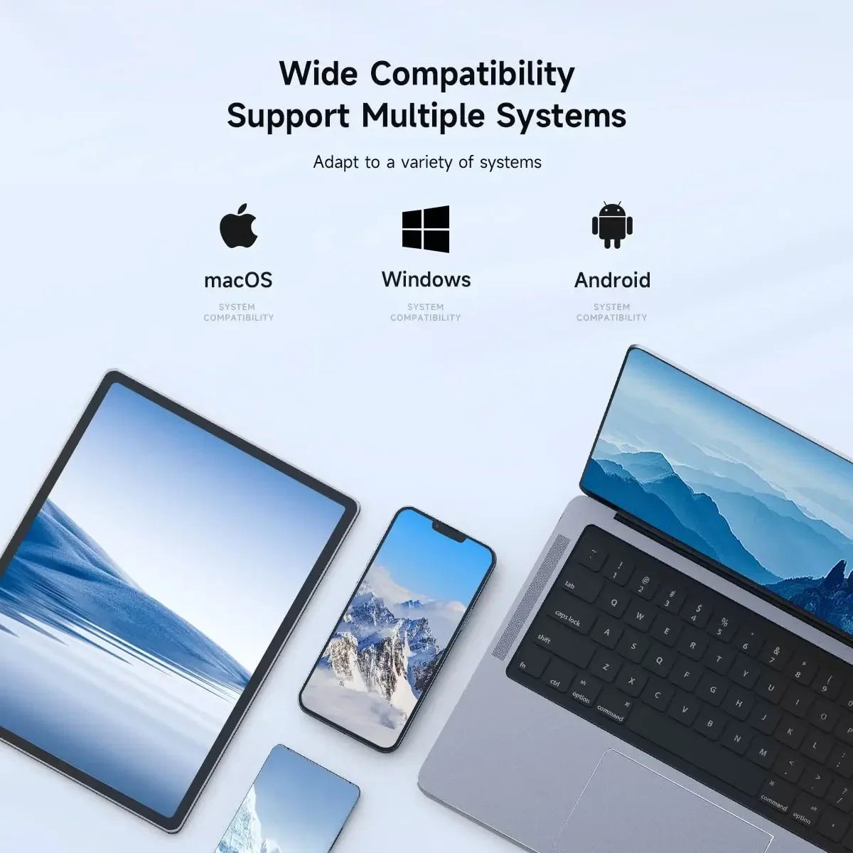 4K 60Hz USB C/USB 3.0 to Dual HDMI Dock Station DL6950 Chip DisplayLink Compatible with Windows macOS mac M1/M2 Android Chrome 3