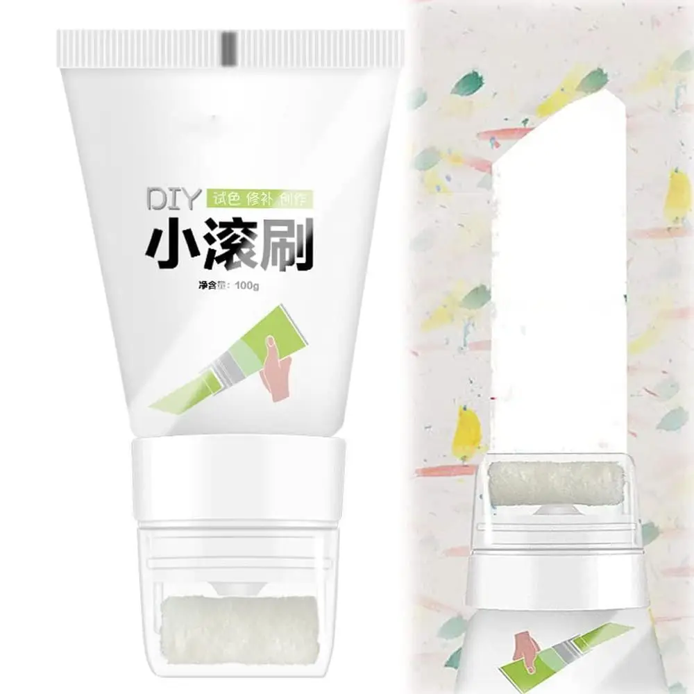 

White Color Wall Repair Paste Roller Brush for Small Rolling Brush Wall Latex Paint Wall Repair Cream Rolling Brush