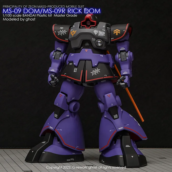 モデルデカール 1/100 MG MS-09 DOM/MS-09R リック DOM モデル