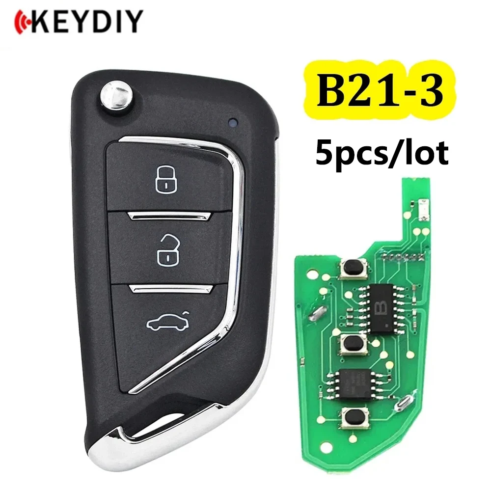 

5pcs/lot KEYDIY B21-3 KD Universal Remote Control B Series 3 Buttons for KD200 KD900 KD900+ URG200 KD-X2 Mini KD for KIA