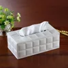 High Quality Leather Tissue Box Napkin Holder Paper Case Bathroom Tissue Box Cover Car Napkin Storage Modern Toilet Paper Box 3 3