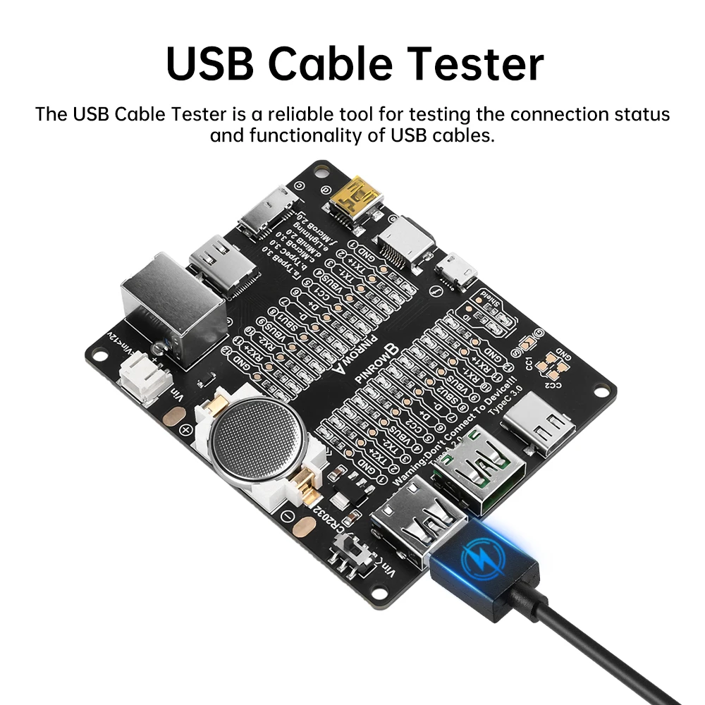 USB Cable Tester USB Cable Data Line Test Board Cable Checker USB Tester Short Circuit On-Off Switching For Type-C Test Board Tool