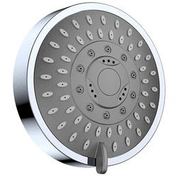 High-Pressure Shower Head,Rain Fixed Shower Head,Bathroom Shower 4 Inch Large Flow Shower,5 Spray Settings, Adjustable