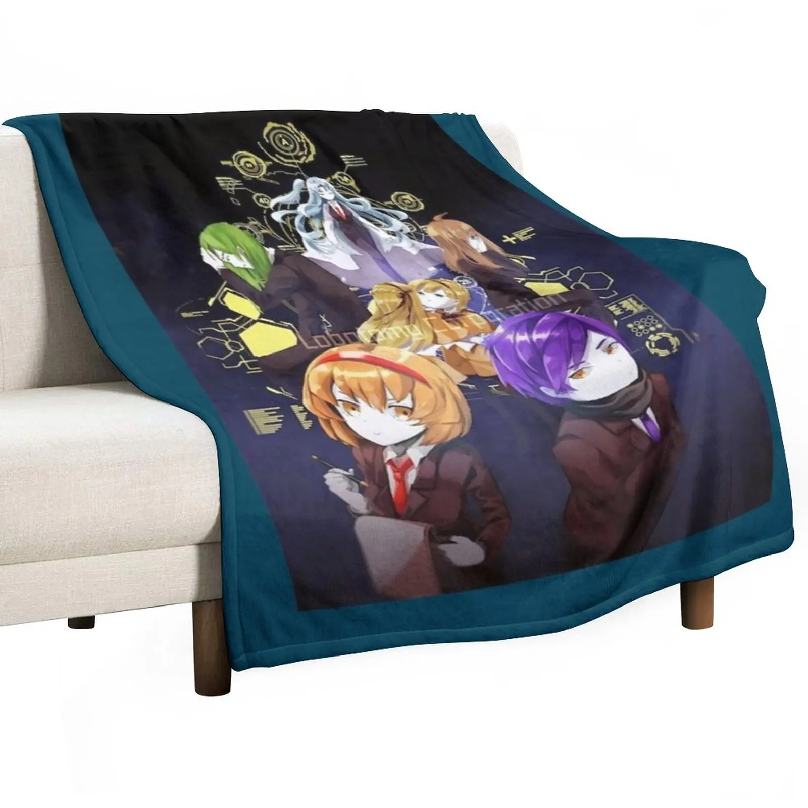 

Aesthetic kawaii Lobotomy Corporation Throw Blanket Picnic Blanket Softest Blanket