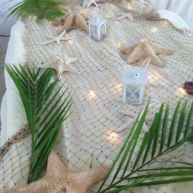 Nautical Wedding Fish Net Table Runner