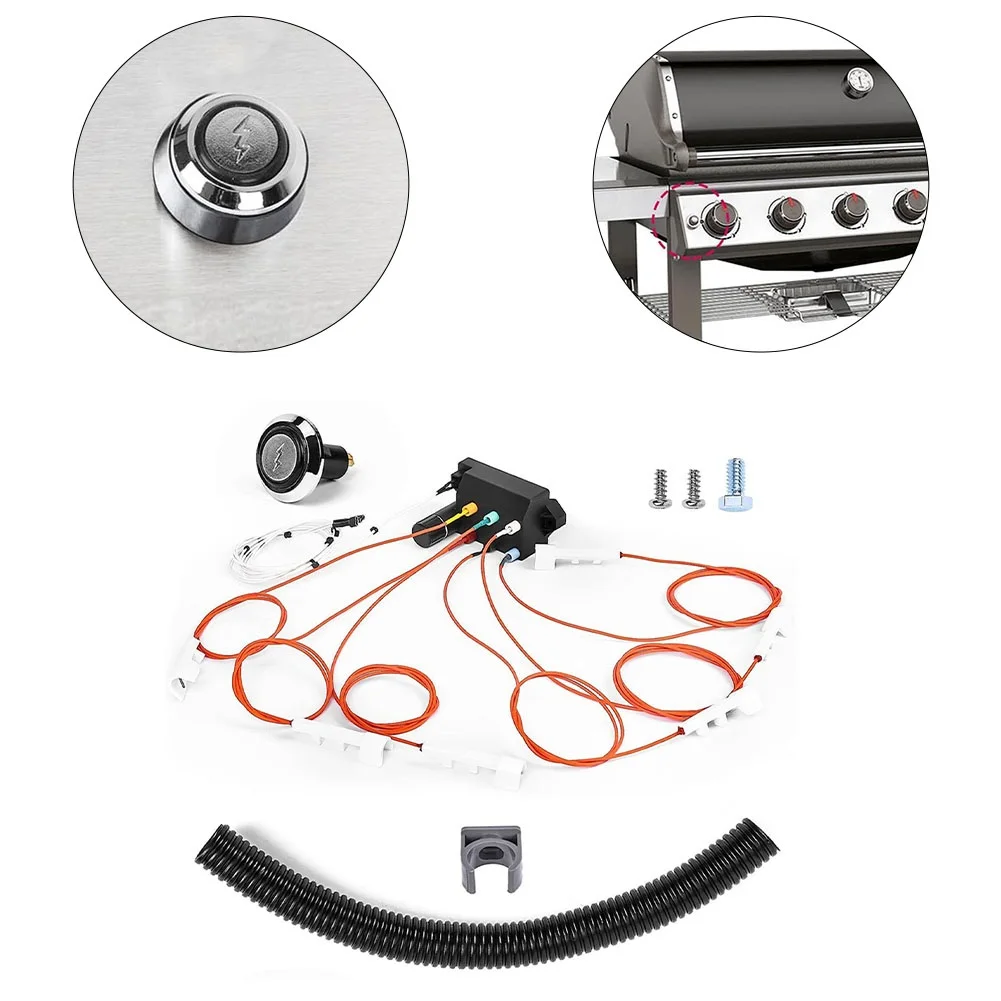 Weber Genesis II 610 가스 그릴용 66356 그릴 점화기 키트, 상세한 설명서 포함, 분 단위로 설정