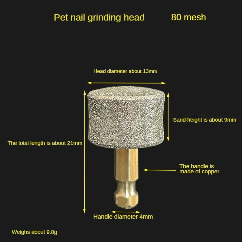 

Dog Electric Nail Polisher Wheel Replacement Grinding Head Pet Nail Grinder Head Trimmer Clipper Pet Paws Grooming Accessor