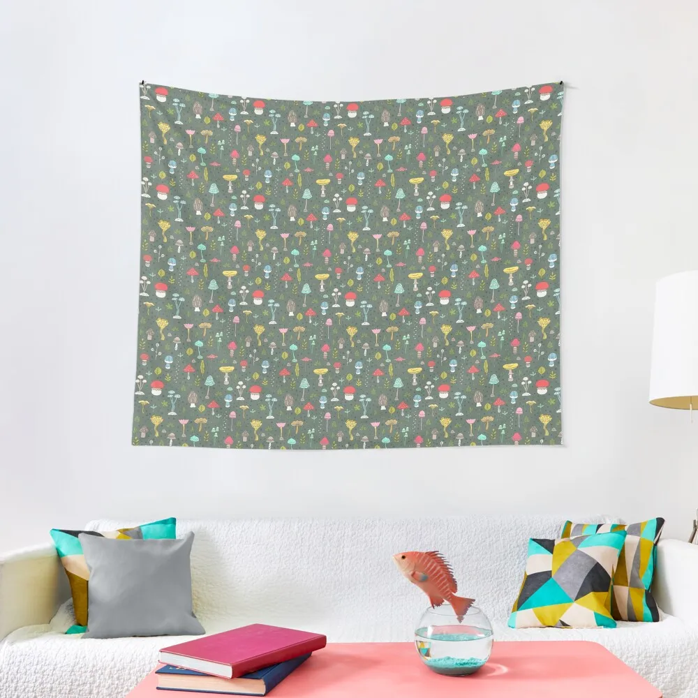 

Mushrooms Tapestry Bedroom Decor Aesthetic