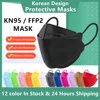 10-100PCS mascarillas FFP2 Face Mask CE Approved FPP2 Disposable KN95 KF94 Facial Mouth Black Fish Masks FFP2MASK kf94mask 1
