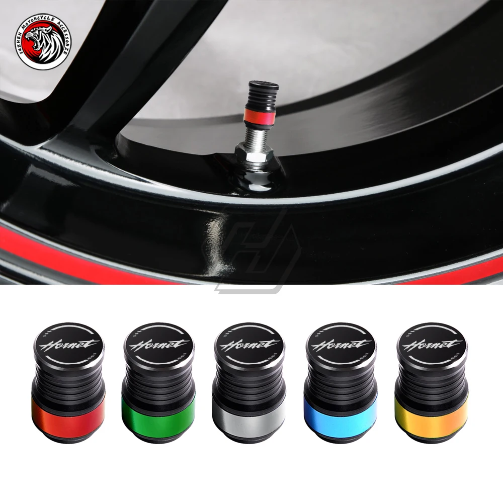 Motorcycle Accessories Wheel Valve Stem Cap Set Fits For Honda Hornet 160R 200R 250 900 600 Cover