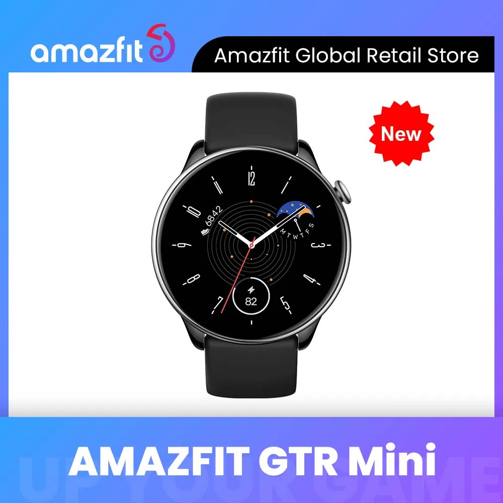 Amazfit – montre connectée GTR Mini, avec plus de 2023 Modes de sport, légère et mince, pour téléphone Android et IOS, nouveau produit, 120