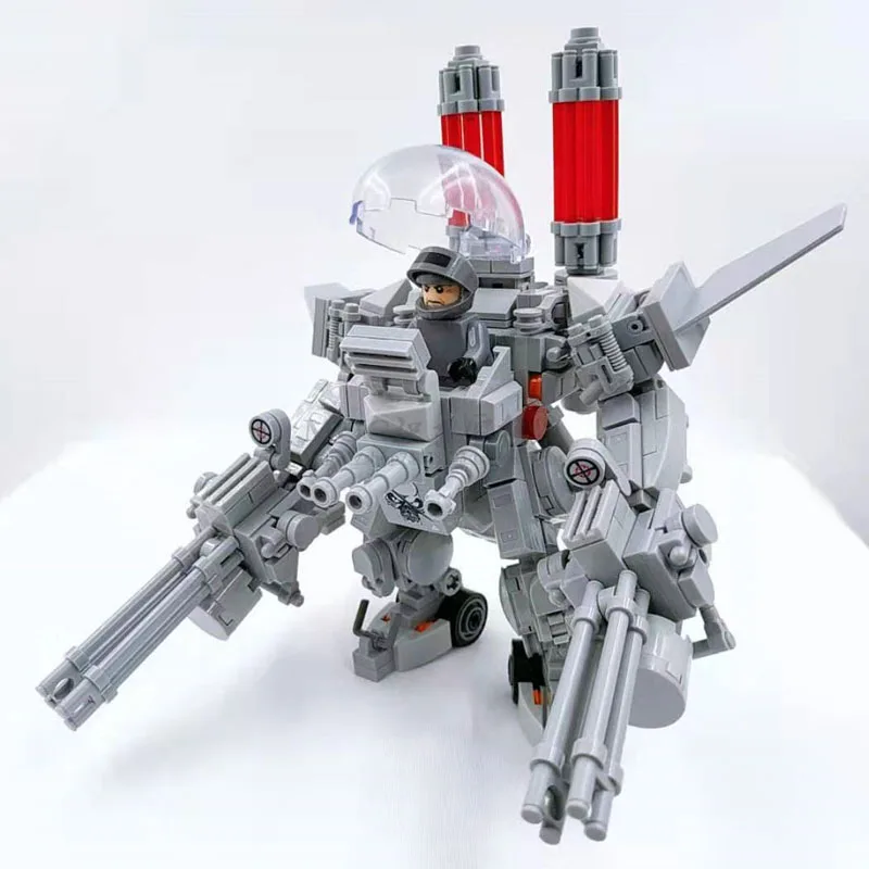 

Mecha Warrior MOC Building Blocks Toys For Children Armor Robots With Doll Anime Figure Bricks Kids Construction Build Toy