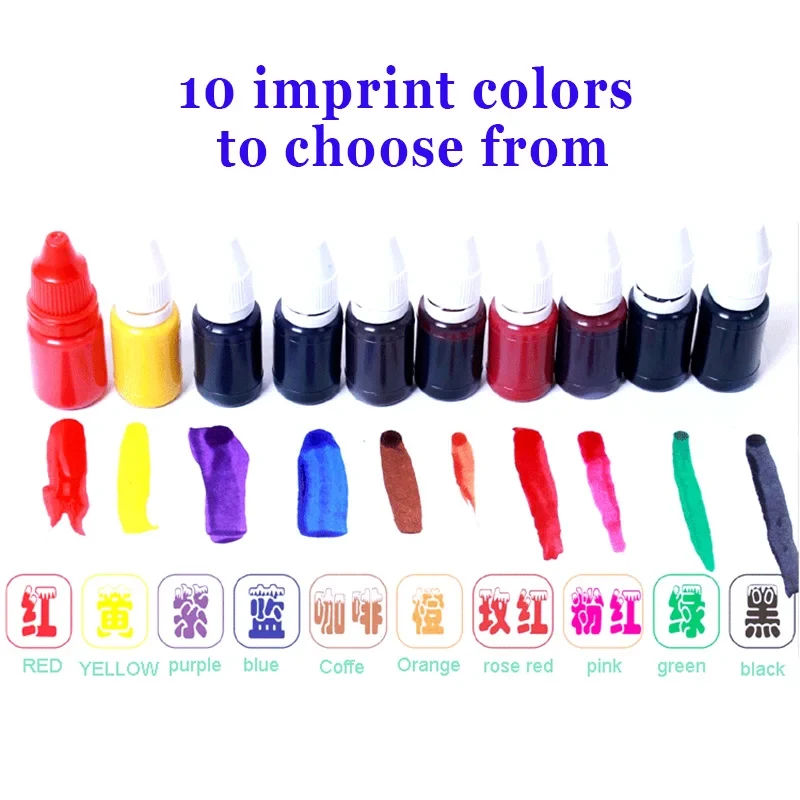 Mini Self-Inking Stamp Teacher Name Ink Seal Signature Calligraphy Personalized Letter Stamp For School Kid Notebook DIY