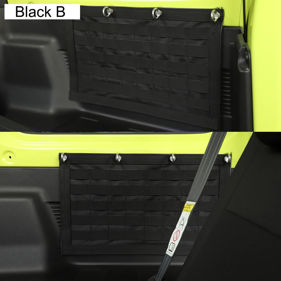 Borsa Organizzatrice Per Portellone Suzuki Jimny JB64/JB74 2019-2023 - Poliestere 600D, Colore Nero - copertina