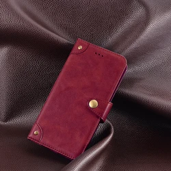 Copertura Elegante e Protettiva in Pelle con Fibbia di Metallo per Telefono