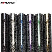 Car Stickers Carbon Fiber Vinyl Wrap Film Waterproof Auto Body Film Glossy Self Adhesive Carbon Fiber Sticker Cars Accessories 1
