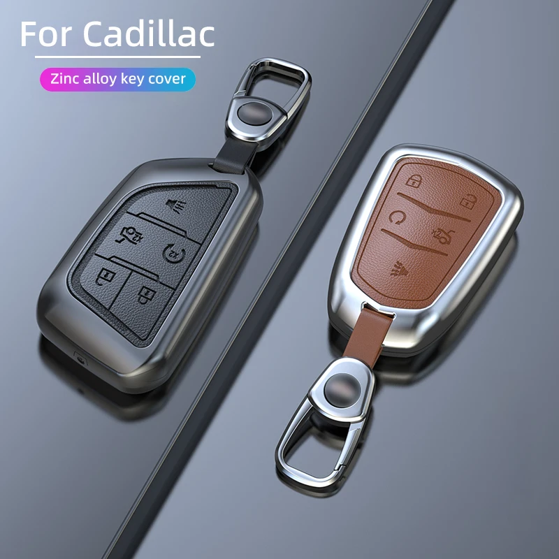 

Car Key Shell Case Cover for Cadillac ATS CT6 CTS DTS XT5 Escalade ESV SRX STS XTS ELR 2014 - 2018 Zinc alloy key cover package