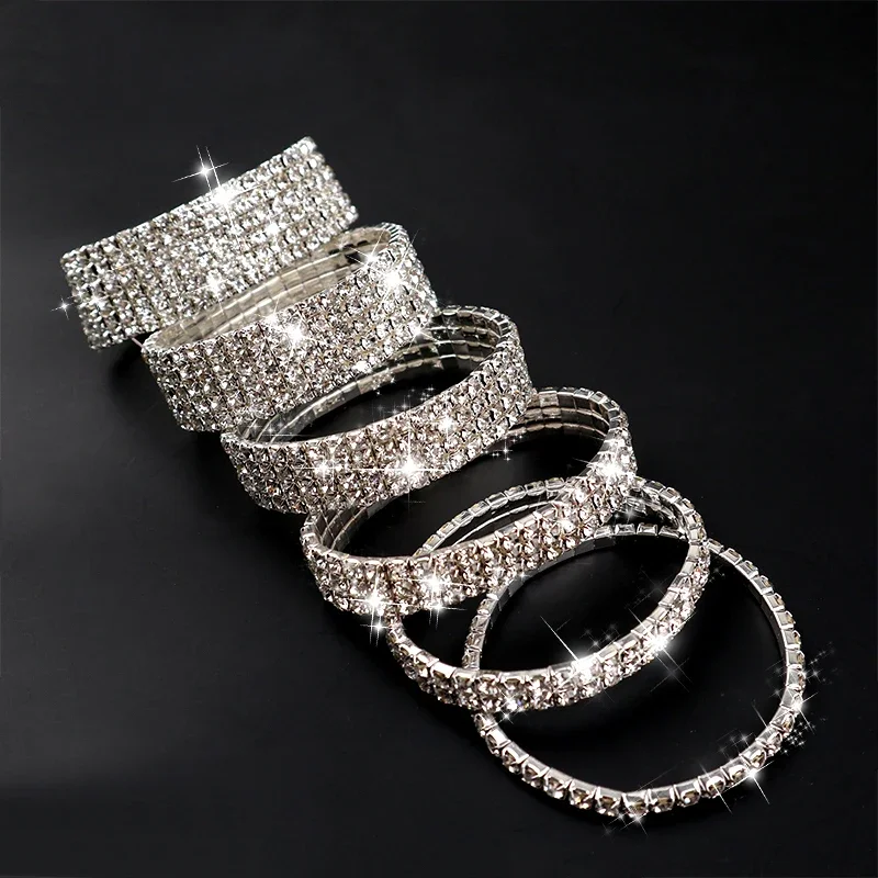 new European Style Women Element Fashion Bracelet Jewelry Punk Hip Hop Bracelet Inlay Rhinestone Gift
