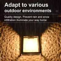 Powerful Solar Wall Light Outdoor Waterproof LED Lamp House Garden Fence Decoration Light Sensor Solar Energy Wall Lantern LED - Image 3