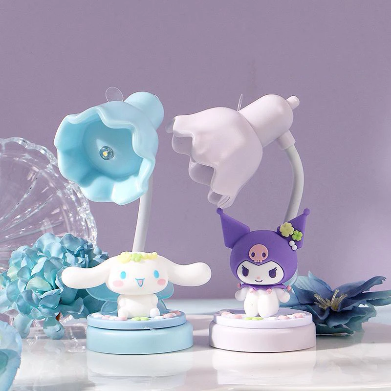 

Kawaii Sanrio Kuromi Cinnamoroll Cute Cartoon Child Desktop Desk Lamp Led Night Light Ornaments Anime Characters Birthday Gift