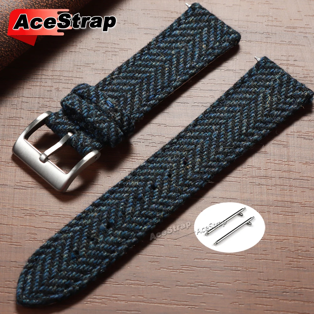 Universal Nylon Fabric Watch Band - Quick Release Wrist Strap Accessory