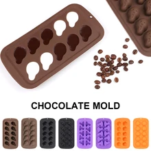 10 Even Chocolate Mold Easter Silicone Non-stick Waffles Mould Lattice Shape 3D Fondant Cake Decoration DIY Candy Baking Tools