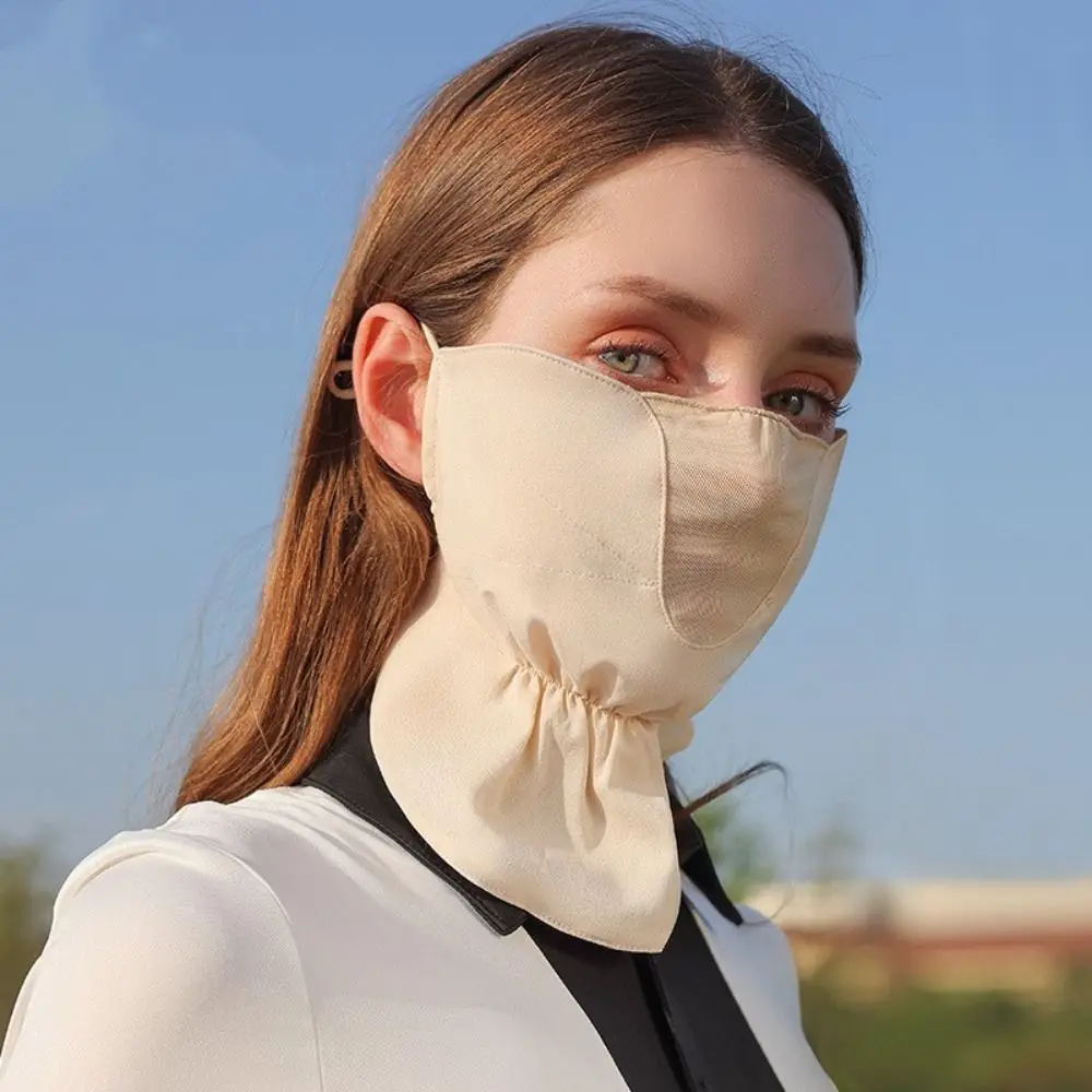 

Driving Outdoor Sports Adjustable Buckle Ice Silk Head Scarf Face Mask Anti-uv Face Scarf