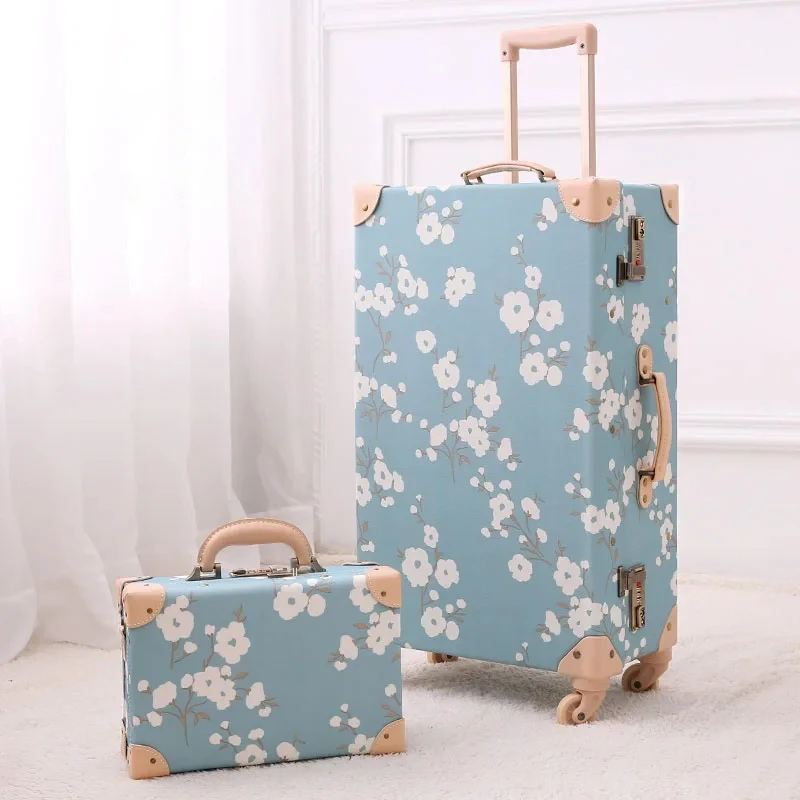 

Retro Rolling Luggage Set Travel Bag Trolley Suitcases Travel Bag Universal Wheels Bags for Women Cabin Carry-on Suitcase