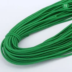 Vibrant 2mm Round Elastic Band - Premium DIY Sewing Accessory (5 Meters) - 5m (Green)