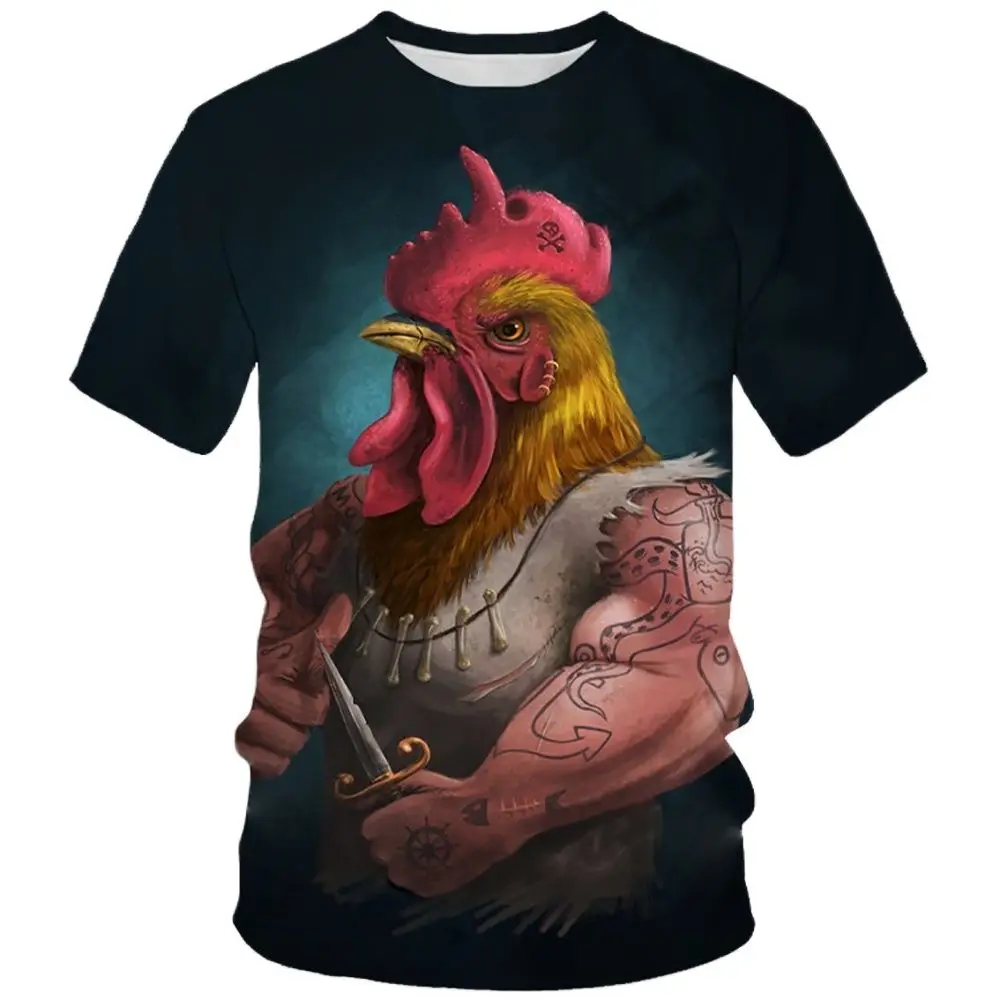 

Men's T-Shirt Cute Chick Summer Fashion Short Sleeve Anime Men's T-Shirt 3D Large Clothes T-Shirt Top