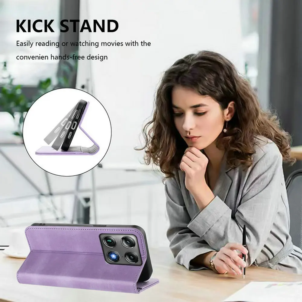 RFID Leather Flip Book Cover - Premium Wallet  with Signature Design