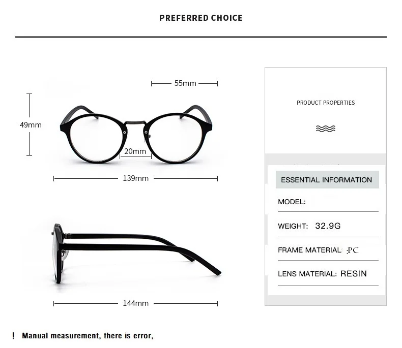 Fashion Transparent round glasses clear frame Women Men Spectacle myopia glasses EyeGlasses Frame nerd optical frames clear eyewear frames,women glasses,fashion eyeglasses