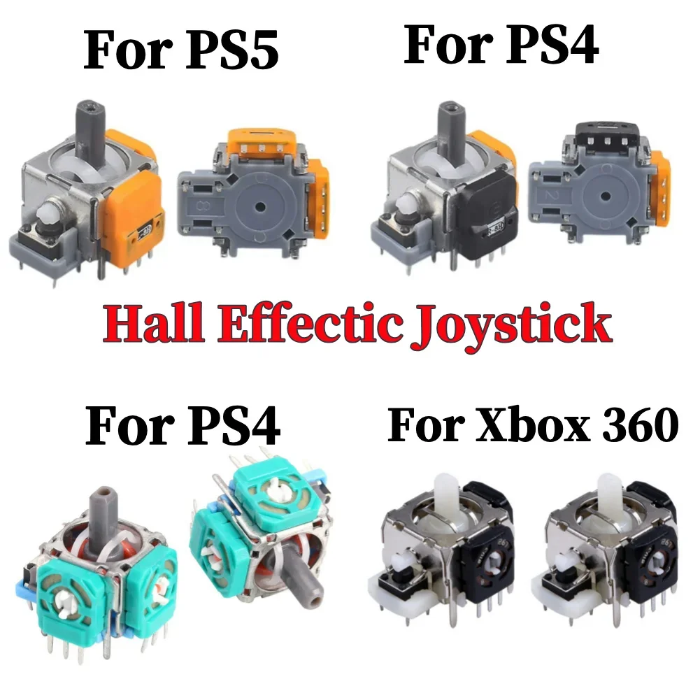 2PCS Gaming Handle Hall Rocker Joystick Sensor Replacement Joystick Analog 3D Rocker Axis for PS4 PS5 Xbox 360 joystick replacement joystick module game joystick arcade joystick