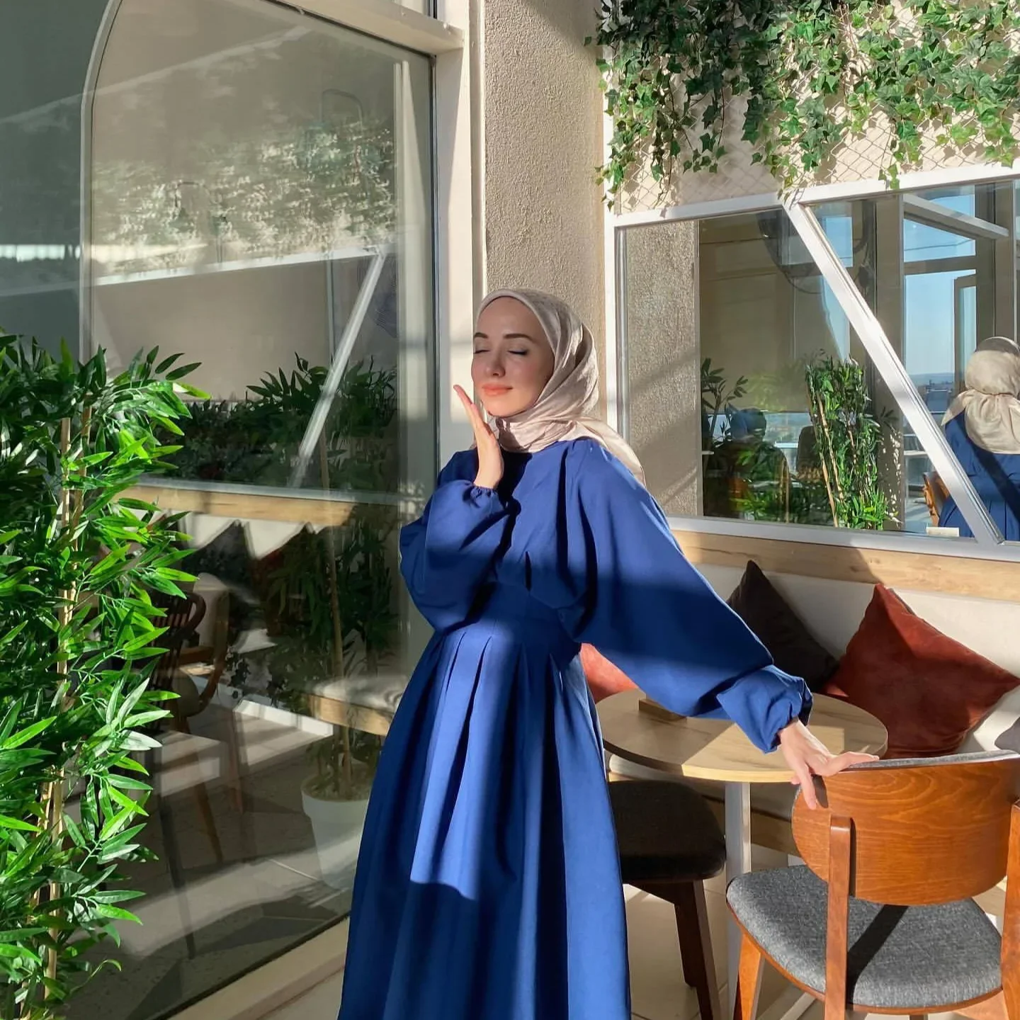 Plain Abaya Muslim Party Long Dress Luxury Dubai Turkish African Dresses for Women Islamic Clothes Kaftan Hijab Robe Ramadan Eid