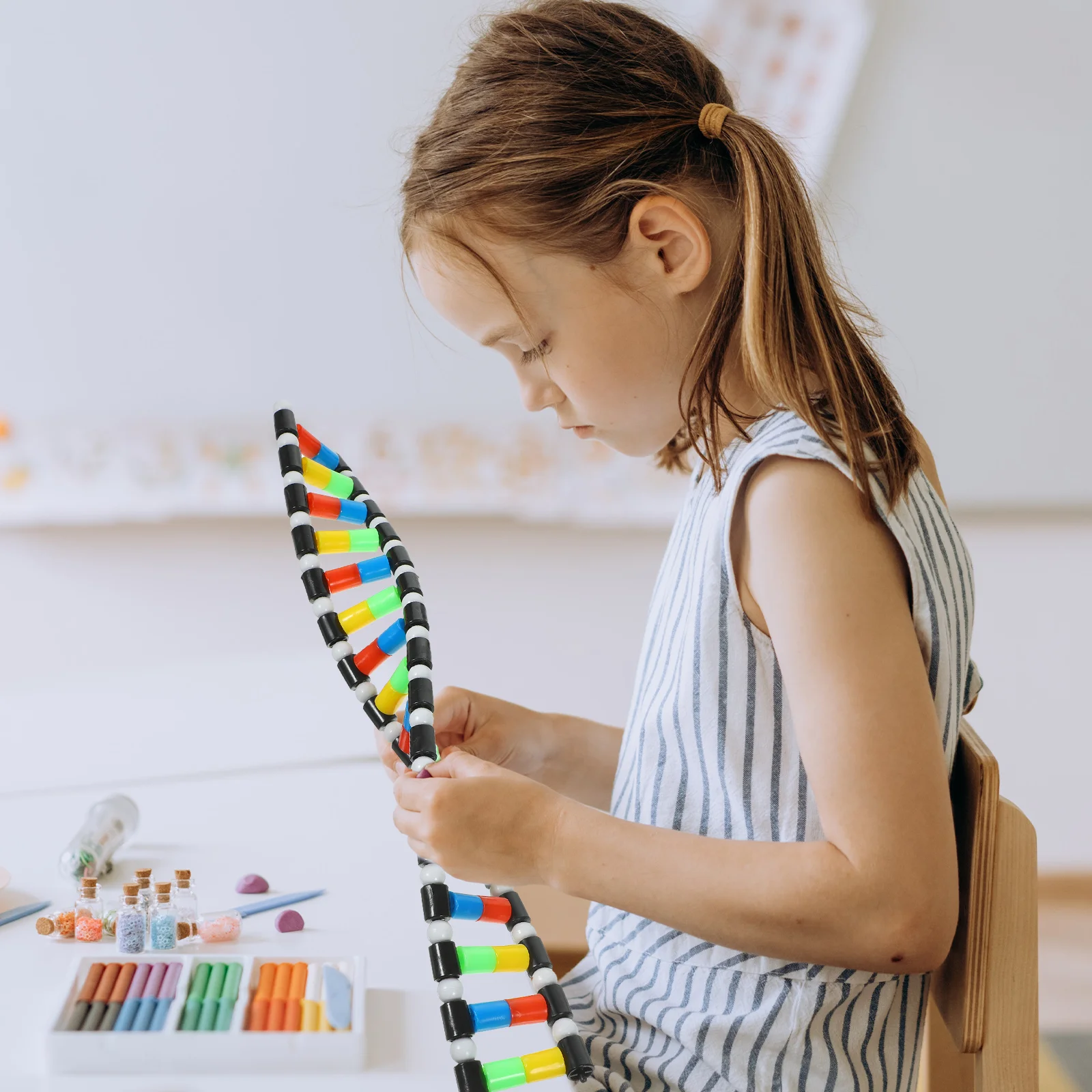 

Double Helix Model Molecular Kit Science Classroom Decor Components Dna Plastic Student