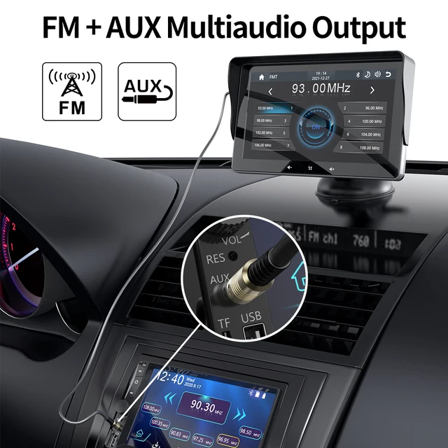 Universal 7inch Car Radio Multimedia Video Player Wireless Carplay And Wireless Android Auto Touch Screen For Nissan Toyota Car 4