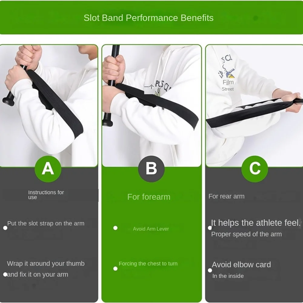 3Pcs/Set Posture Correction Baseball Correction Arm Band Swing Posture Practice Arm Practice Aid Golf Swing Training Gesture Aid