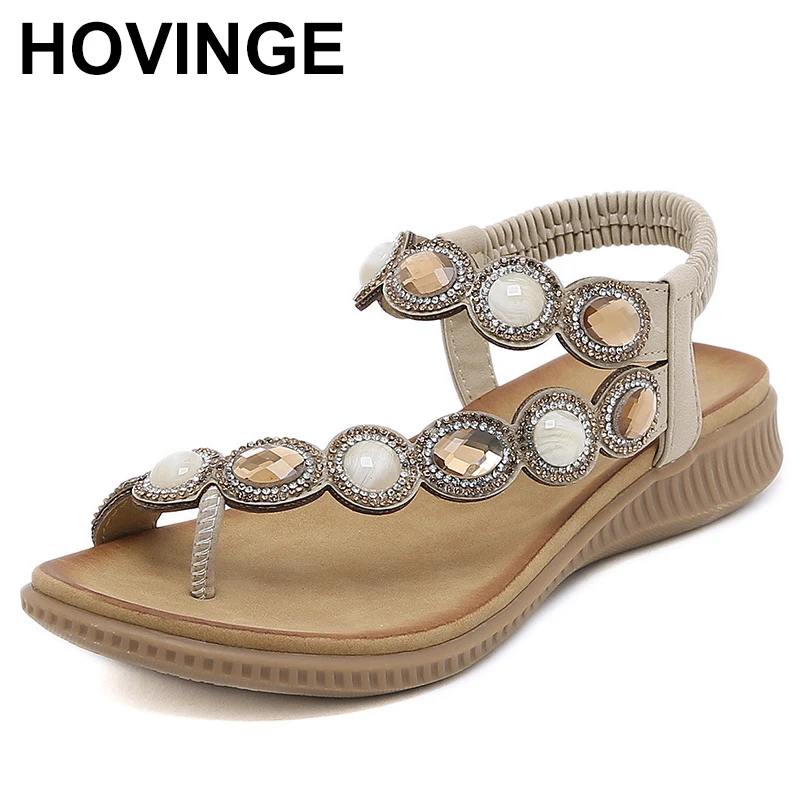 

Сандалии женские в богемном стиле, уличные пляжные босоножки, повседневная обувь на платформе, лето