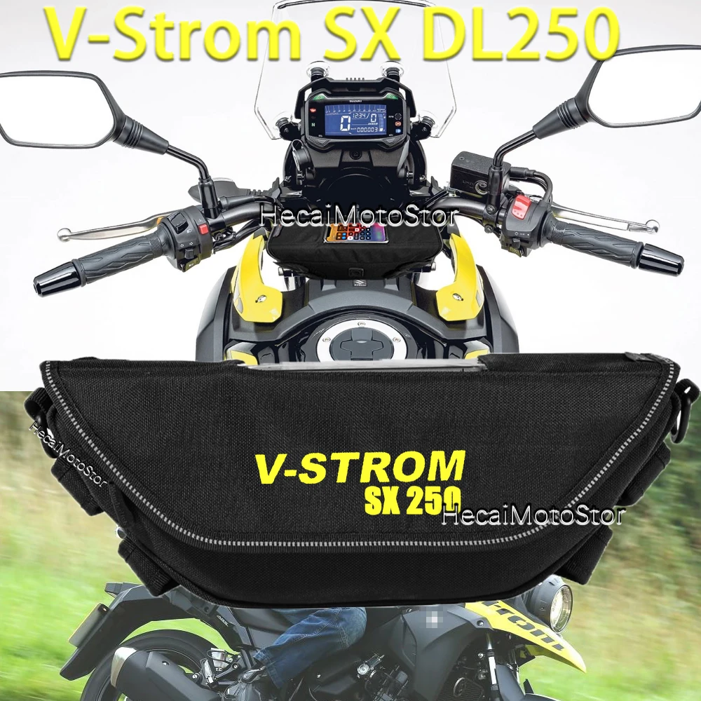 Motorcycle accessory Waterproof And Dustproof For v-strom sx dl250 Handlebar Storage Bag  navigation bag motorcycle accessory aluminium v strom 250 radiator guard grill cover protector for suzuki vstrom dl 250 dl250 2017 18 2019 2020