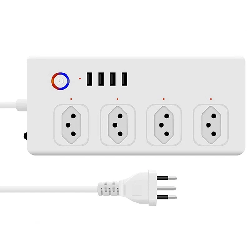 

Умный удлинитель с 4 розетками и 4usb-портами, 1,4 м