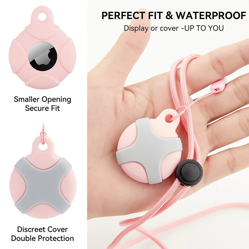 Apple Airtag Holder for Kids Air Tag Necklace Kids mais velho Chaveiro Escondido Imperme vel Bonito