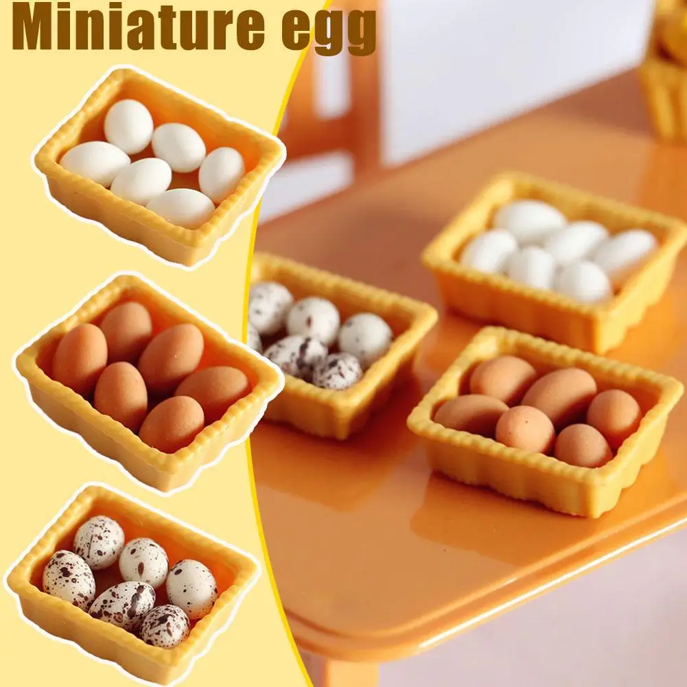 Miniature Kitchen Food Egg Egg Trays For Blyth Doll Toys Doll House pretend food toys pretend kitchen toys kitchen toys doll house toys