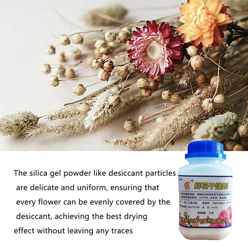 Silica Gel Flower Drying 500g Color Indicating Silica Crystals Reusable Flower Preservation Fine Crystals For Handicraft