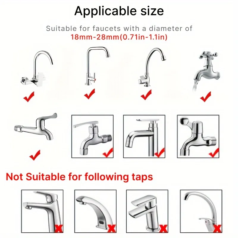 1pc Faucet Washing Hair Shower Pet Cat Dog Bath Sprayer Multi Purpose Faucet Spray Head Convenient Easy Installation 6