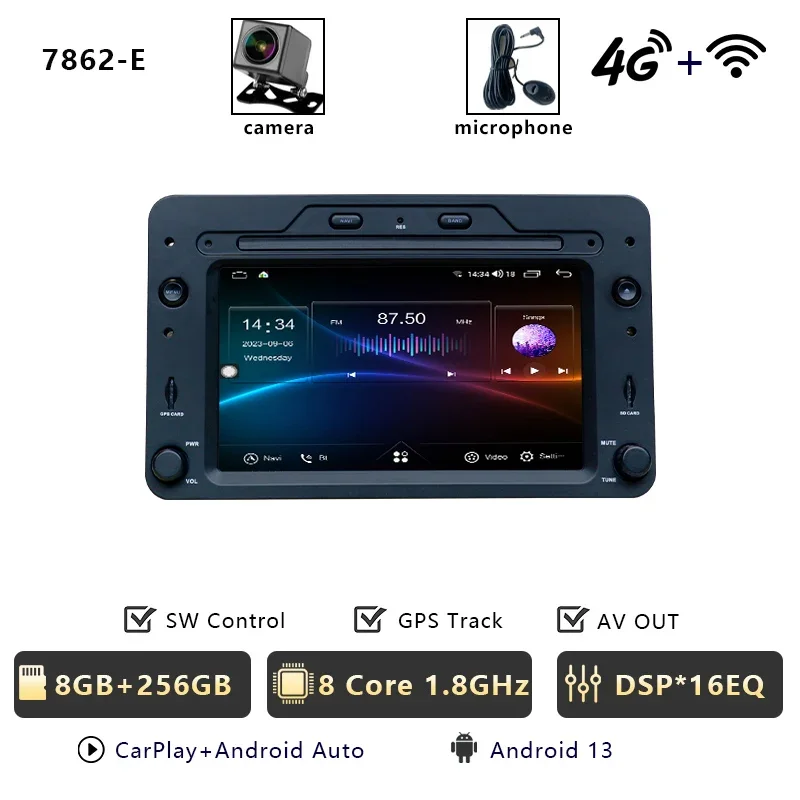 ANDROID - Ruka CHSTEK Android 13 Car Radio CarPlay Navigation For Alfa